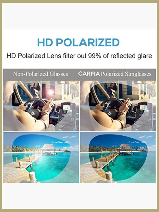 Polarized Metal Frame Sunglasses UV Protection Ultra-Lightweight Driving main image 4